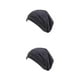 thumbnail image 1 of Qarigey Sombreros de invierno con forro de satén para mujer, diseño elástico, regalos transpirables elásticos a la moda, suministros de negro 2Conjunto, 1 of 6