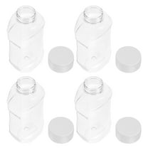 HONMEET Condiment Squeeze Bottles Kitchen Use Cylindrical PET 4Pcs