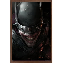 DC Comics The Batman Who Laughs - Face Wall Poster, 22.375" x 34", Framed