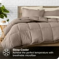thumbnail image 4 of Bare Home 5-Piece Bed-in-a-Bag - Twin XL, Taupe with Sand Sheet Set, 4 of 7