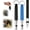 black+blue, variant on 2 Pack Adjustable Frequency Ultrasonic Dog Training Whistle with Lanyard, Stainless Steel Pet Recall Training Aid for Most Dog Breeds, Indoor & Outdoor Behavior Training Tool