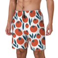 thumbnail image 2 of Fotbe Hand Drawn Tomatoes Men’s Swim Trunks Quick Dry Swim Shorts Board Shorts with Mesh Lining-3X-Large, 2 of 9