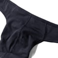thumbnail image 3 of Pxiakgy mens briefs Men's Thongs Cotton Underwear Sports Underwear Men's Running Underwear Trackless And Fun T Pants Black+L, 3 of 5