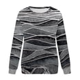 thumbnail image 3 of Long Sleeve Tops O Neck Loose Pullover Women Graphic Sweatshirts Comfy Retro Tops Daily Tops Tunic Sweatshirts, 3 of 5