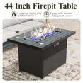 thumbnail image 6 of LayinSun 5 Pieces Aluminum Patio Furniture Set with Fire Pit Table, Oversized Seat with Hight Back, Outdoor Conversation Sets for Porch, Balcony, Deck, 6 of 7