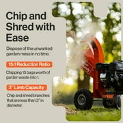 SuperHandy Small Machine, Mini Wood Chipper, 7HP