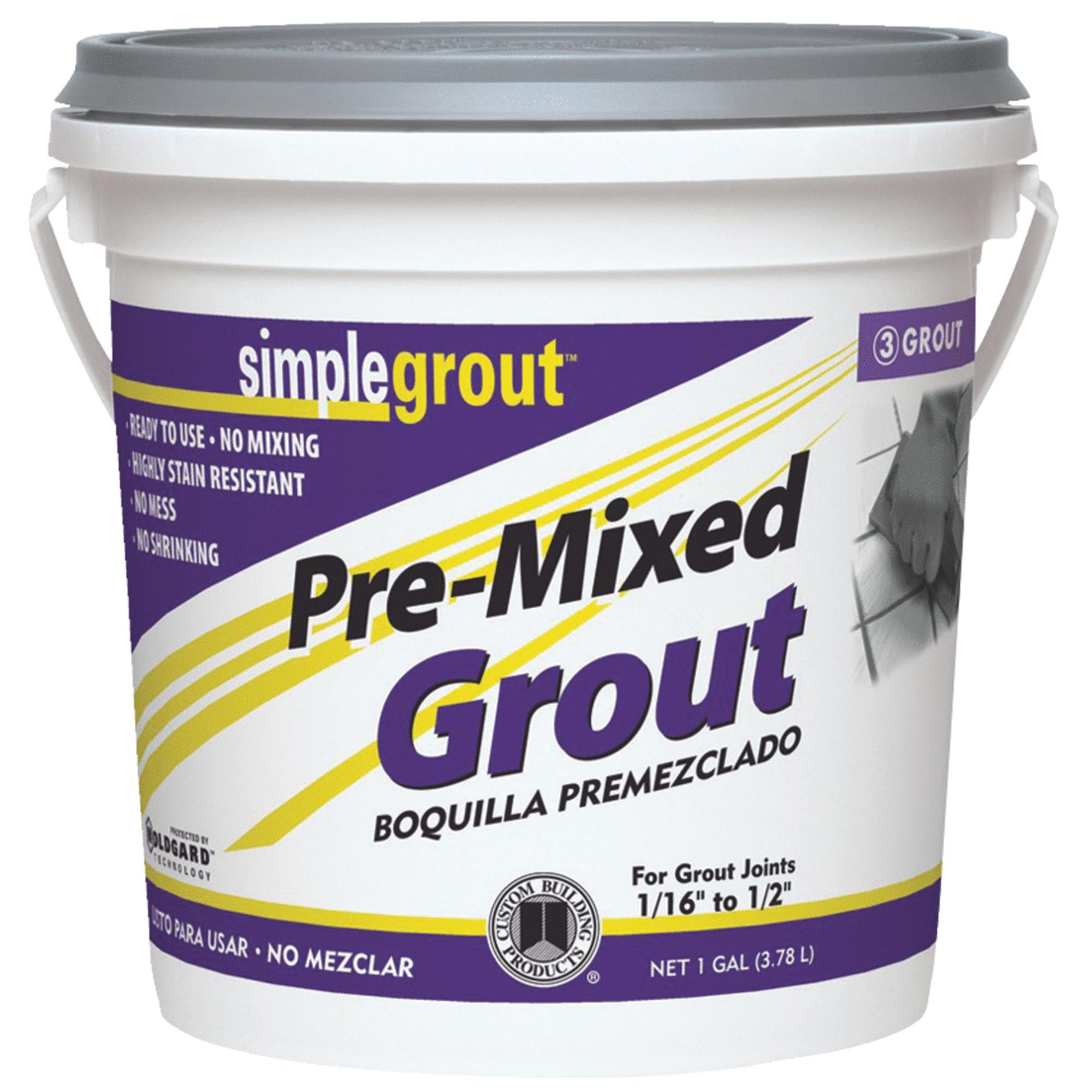 CUSTOM BLDG PRODUCTS Gallon Bright White PreMixed Grout PMG38112