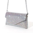 thumbnail image 2 of Bolso Mano Con Sobre Diamantes Imitación Bolso Noche Con Purpurina Y Cadena (multicolor), 2 of 9