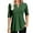 H-Green, variant on Sherrylily Women Summer Pleated Button Short Sleeve T-Shirt V-Neck Casual Tops
