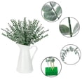 thumbnail image 2 of Bearachild 12 unids/set hojas artificiales sin riego para decoración de boda jardín de fiesta de boda de frescura Decoración Verde claro-Sólido, 2 of 6