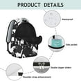 thumbnail image 3 of Unicorn and Horse Floral Print Student School Backpack with Pony Foal Rainbow Pattern Retro Rural Cute Design, 3 of 5