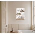 thumbnail image 3 of Framed Farmhouse Bathroom Wall Art Pictures Rustic Bathroom Flower and Butterfly Canvas Prints Country Bathroom Poster Soak Relax Unwind Bathroom Home Wall Decor 12x16in, 3 of 8
