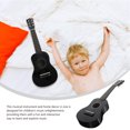 thumbnail image 3 of FONWILYO 1Set Music Enlightenment Black Wood Guitar Shaped Instrument for Beginners, 3 of 5