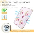 thumbnail image 5 of Pet Cooling Pad Foldable Self Cooling Mat Breathable Pet Cushion Sleep Pad for Dogs and Cats Cake and Cherries S, 5 of 9