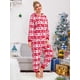 thumbnail image 5 of Txlixc Camisón de Navidad femenino con capucha y cremallera de manga larga Txlixc moda, 5 of 8