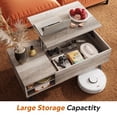 thumbnail image 4 of GALAXHERO Coffee Table with Removable Storage Shelves Lift Top Small Coffee Table for Living Room Greige, 4 of 9