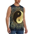 thumbnail image 2 of Daiia Yin And Yang Mandala Printed Men's Tank Tops,Casual Soft Sleeveless Gym Muscle Shirts Bodybuilding Tee-Medium, 2 of 8