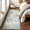 thumbnail image 6 of Hauteloom Leggett Living Room, Bedroom Area Rug - Traditional - Navy, Mustard, Teal - 8'10" x 12'6", 6 of 9