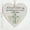 White, variant on Heart-Shaped Sea Glass Friendship Decor Memorial Sea Glass Heart Ornament with Cross Pattern Timeless Friendship Heart Keepsake, Decorated with Inspirational Quotes, Gift for Family Friend
