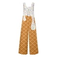thumbnail image 5 of Toddler Kids Girls Boys Ice Cream Rompers Fashion Casual Loose Fit Long Sleeve Romper With Pockets And Ice Print Jumpsuit Cute Outfits 5-6 Years, 5 of 5
