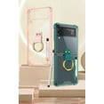 thumbnail image 2 of case for Samsung Galaxy Z Flip 4 Case, Galaxy Z Flip 4 Case with Ring and Capacitance Pen Protective Cover for Samsung Galaxy Z Flip 4 5G, Dark Green, 2 of 11