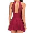 thumbnail image 5 of Sngxgn Swimsuit Women Tummy Control Vintage Swimsuits U Back Modest Swimwear(Red,XL), 5 of 5