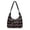 Black Stocking Lights, variant on Christmas Snowflake Quilted Hobo Bag for Women Handbag Shoulder Purse with Matching Charm, Fits 13" Laptop, Quilted Polyester, Christmas Dinner, Party, Gift for Grandma