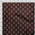 thumbnail image 4 of oneOone Cotton Poplin Twill Dark Brown Fabric Asian Ajrakh Quilting Supplies Print Sewing Fabric By The Yard 56 Inch Wide, 4 of 4