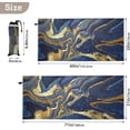 thumbnail image 3 of GZHJMY Microfiber Beach Towel,Blue Gold Marble Texture Super Absorbent Sport Towel with Pouch,Quick Dry Pool Towels Pool Blanket for Swimming,Picnic,Yoga Gym 30×60in Washcloth, 3 of 7