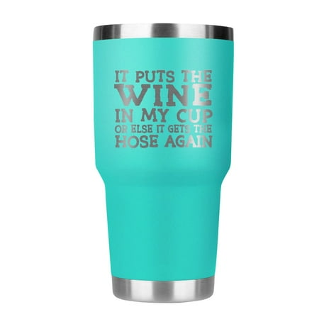 

It puts the wine in my cup stemless wine cup (light green)