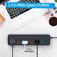 thumbnail image 4 of Enchufe Power Strip Jumpso UK con 5 salidas, 2 USB, 4 USB C, 3000 W, 4 of 5