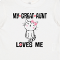 thumbnail image 4 of Inktastic My Great Aunt Loves Me Kitty Cat Girls Baby T-Shirt, 4 of 5