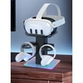 jixopn RGB VR Headset Charging Dock Display Stand Controller Mount for