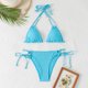 thumbnail image 4 of Trajes de Baño para Mujeres Sexy Tubo de Color Sólido Correa Superior Bikini, Traje de Baño Dividido para la Playa Y la Piscina, 4 of 9