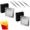 thumbnail image 1 of 2 - Pack 1/4'' Replacement Chopper Blades & Pushers - For Veggie, Fruit & French Fry Cutters, Silver, 1 of 9