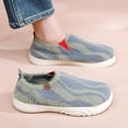 thumbnail image 3 of Fuzzy Ankle Boots for Women Trendy Pattern Low Top Winter Slip on Walking Shoes Soft Sole Booties, 3 of 7