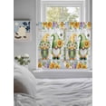thumbnail image 3 of Sunflowers Bathroom Window Curtain, Spring Flowers Gnomes Hydrangea Daisy Wood Light Filtering Coffee Kitchen Curtains, Bedroom Living Room Curtains 2 Panel 84"x54", 3 of 6
