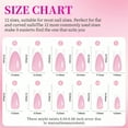 thumbnail image 4 of RAGUPEL 288Pcs Toe Press on Nails French Style Decor Stays Secure Press on Toes Simple Style Glue on Nails for Women Hands + Feet Style3, 4 of 7