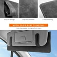 thumbnail image 3 of 2 PCS Sun Visor Extender for Car, Anti-Glare Sunvisor Extension Shade Attachment for Safe Driving, Clip-On Sun Blocker Sunshade Extender Protect Driver Passenger from UV Rays (Dark Gray), 3 of 6
