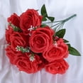 thumbnail image 4 of 18 inch Height Wedding Rose  Ten Bouquet Valentine‘s Day Decorative Roses Silk Roses Flower Imitation Flowers, 4 of 9