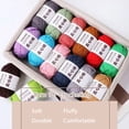 thumbnail image 4 of Colorful Crochet Yarn, Vibrant Artistic Crochet Thread Yarn for Beginners Knitting Projects,Yarn for Crocheting Washable Knitting Yarn, 8x50g, 4 of 6