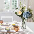 thumbnail image 6 of Taomika Artificial Flowers with Vase, Table Centerpiece, Rayon Roses for Family Room Wedding Party Decoration, 6 of 7
