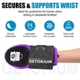 thumbnail image 3 of GETORIUM Baseball Sliding Mitt for Base Running, Baseball Accessories(Adult, Purple/Black), 3 of 4