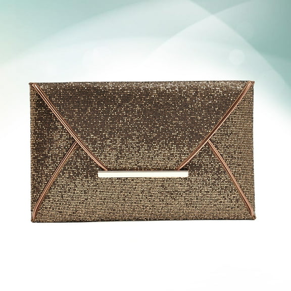 Raindrops 1PC Glitter Handbags for Women Evening Style Sequin Clutch in Coffee