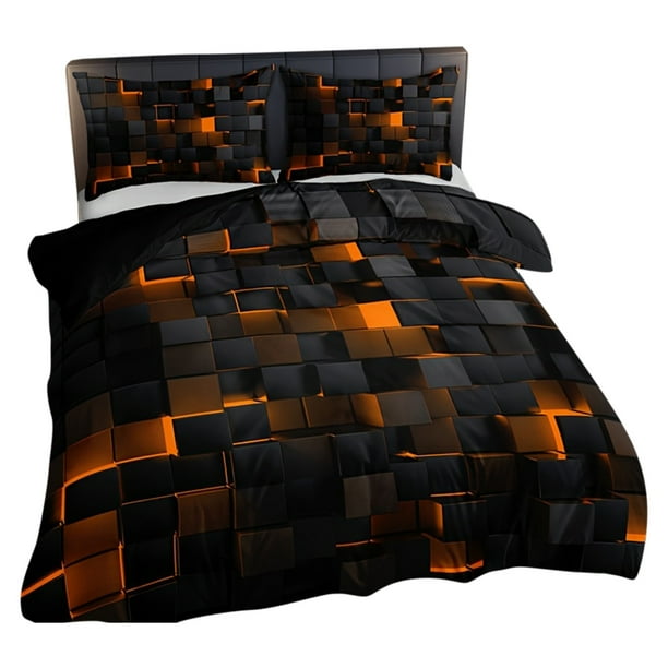 Buy 2 get 10% off Peripheral Print Super Soft Brushed Microfiber Comfortable Set Equipped With Zipper Closure And Two Pillowcases