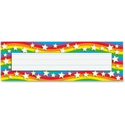 Trend Star Rainbow Desk Toppers Name Plates, Assorted, 36 / Pack (Quantity)