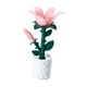 thumbnail image 2 of Lámpara de escritorio con forma de flor, funciona con pilas, bonita luz de noche, lámpara de mesita de noche, ambiente Fresia, 2 of 8