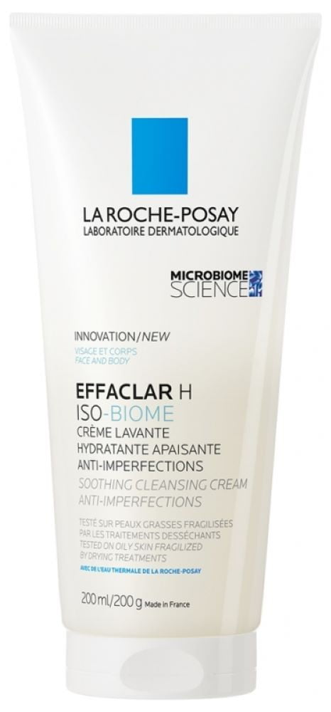 La Roche-Posay Effaclar H Iso-Biome Soothing Cleansing 200ml for Acne Prone Skin - Walmart.com