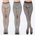 thumbnail image 1 of Womens Fishnet Tights Stockings Black Pantyhose Fish Net Black/white-2025, 1 of 5