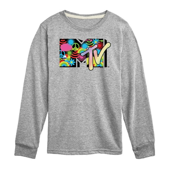MTV - Icon Collage Logo - Toddler & Youth Long Sleeve Graphic T-Shirt